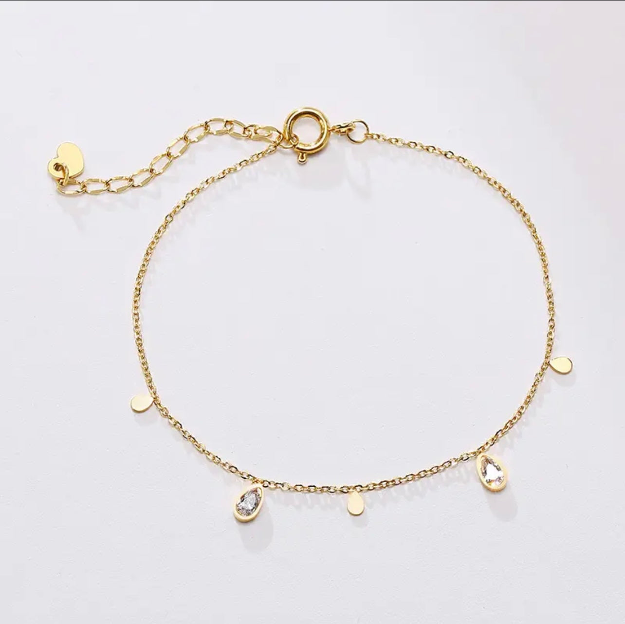 Rhinestone Drop Bracelet