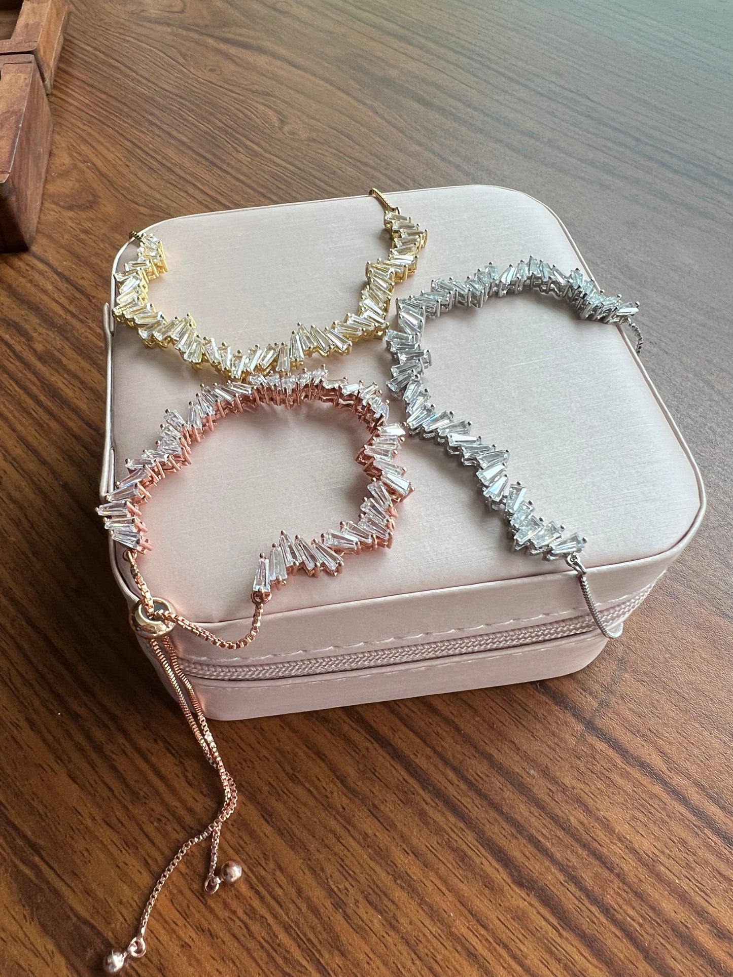 Irregular CZ Crystal Bracelet