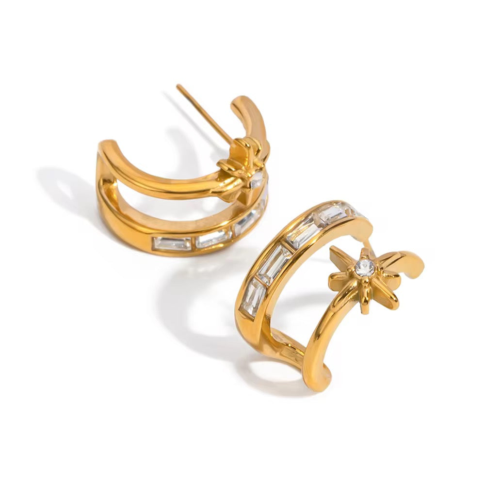 Star Layered Earring