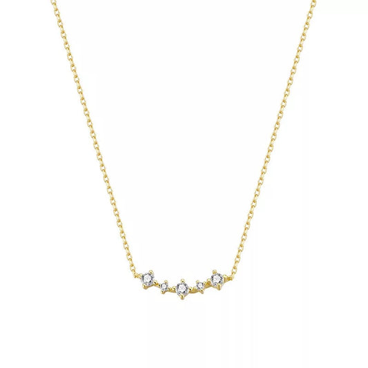 Zircon Boat Necklace