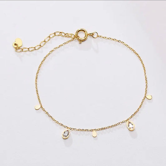 Rhinestone Drop Bracelet