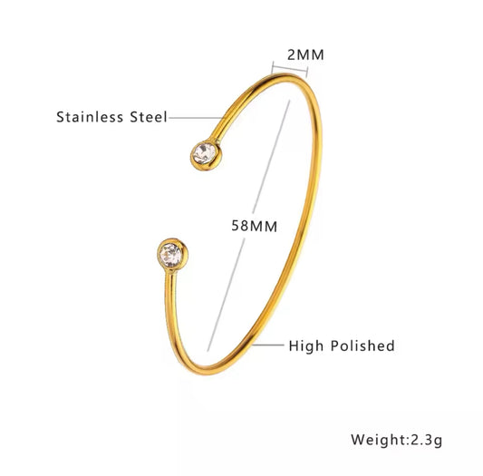 Stone Cuff Bracelet