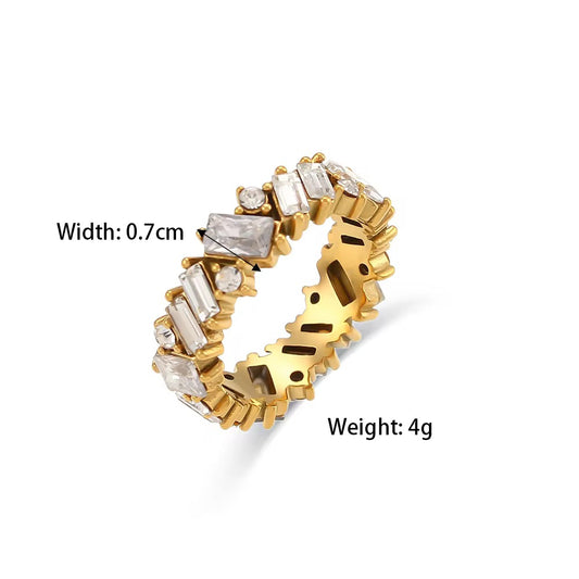 Round Stone Studded RIng