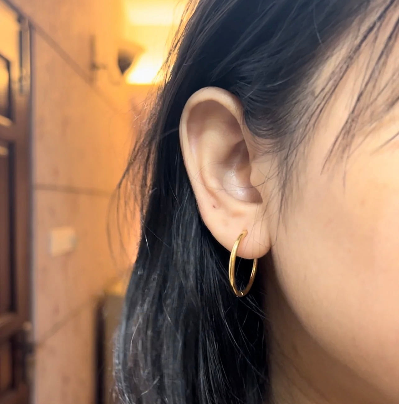 Simple Gold Hoops