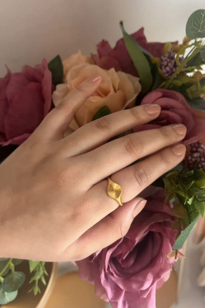 Gold Disc Ring