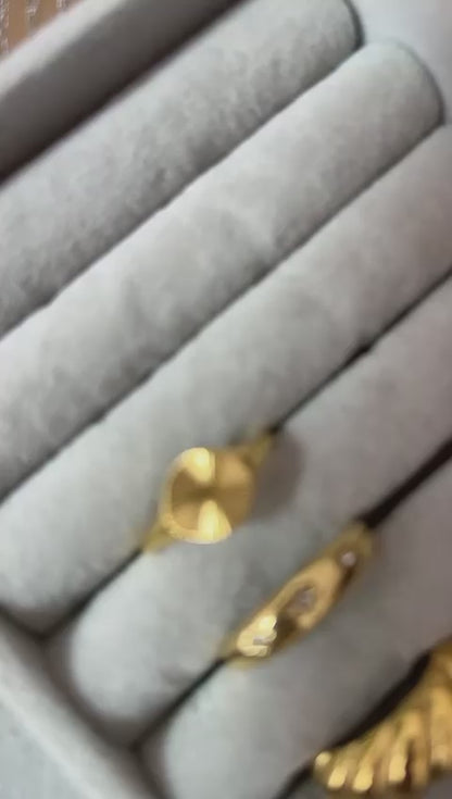 Gold Disc Ring